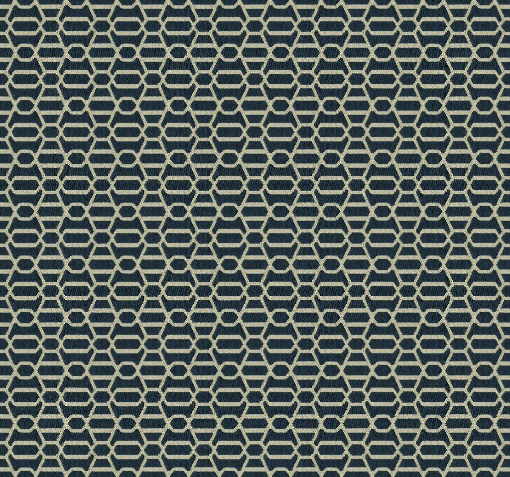 Bassett WOVEN GEOMETRIC INDIGO 