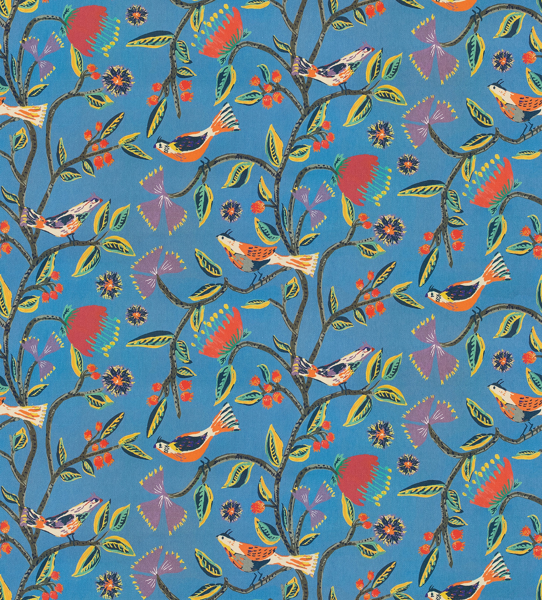 Bassett Tropical Birds Azure 