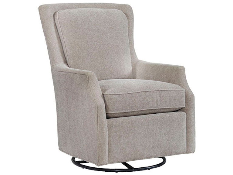 Bassett Living Room Leather Swivel Glider - Skaff Furniture Carpet One ...