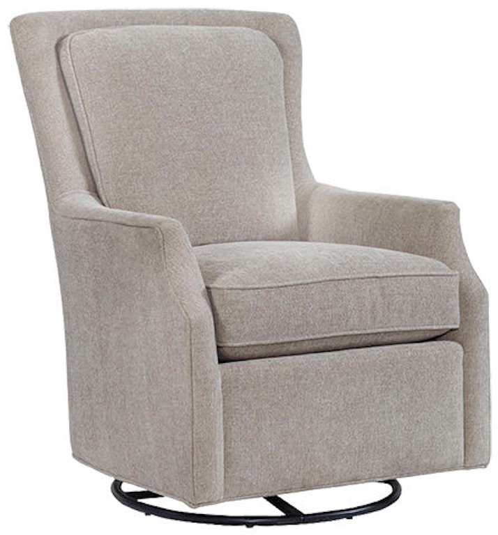 Bassett Living Room Leather Swivel Glider - Skaff Furniture Carpet One ...