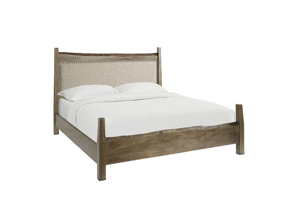 BENCHMADE Bedroom Maple King Live Edge Upholstered Bed 2015K163F D