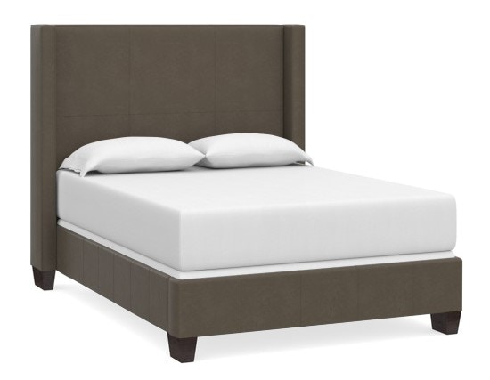  Leather Twin Winged Bed 2602-K139L