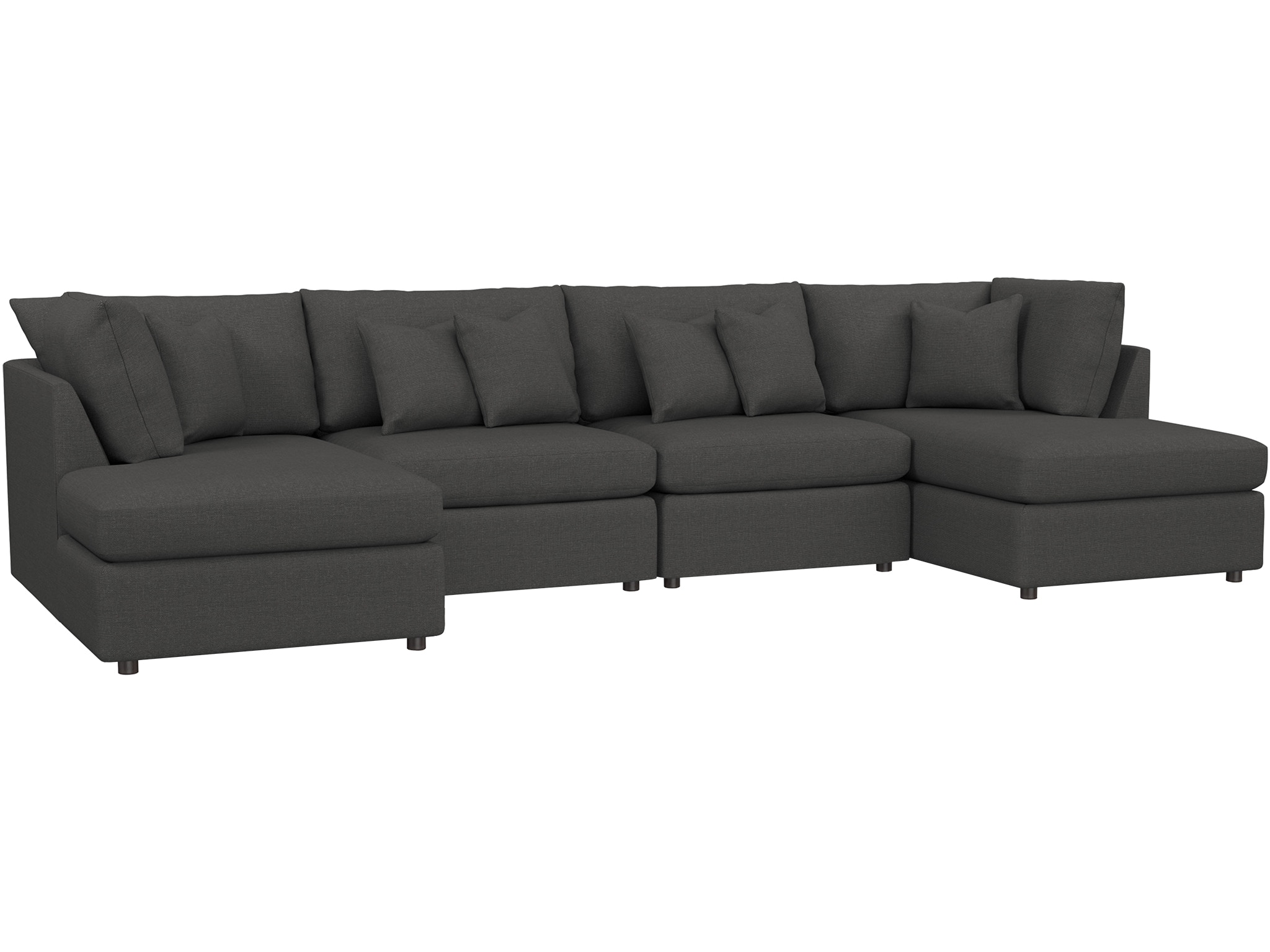 Bassett Living Room Double Chaise Sectional 2676CDSECTFC D Noblin