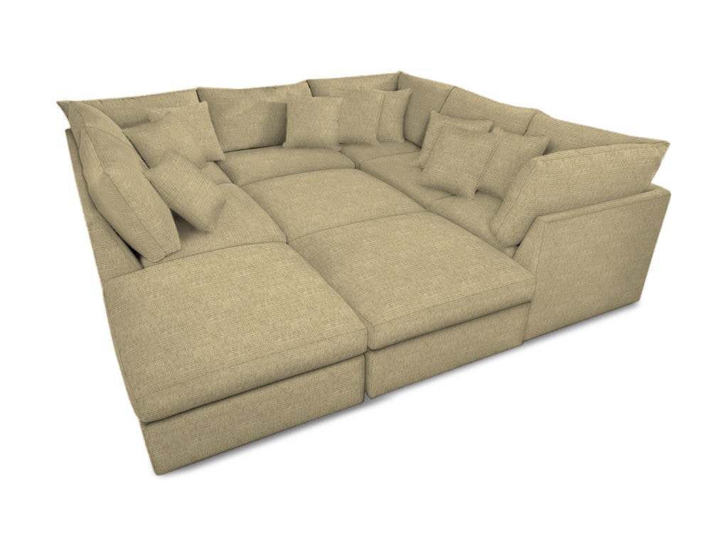 Bassett Living Room Pit Sectional 2676PSECTFC D Noblin Furniture