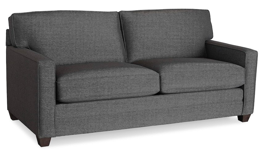 Bassett Living Room Track Arm Sofa 2713-62FC | Hickory Furniture Mart ...