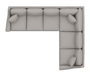 BENCHMADE Living Room Large L-Shaped Sectional 3101-LSECTFLR | Hickory ...