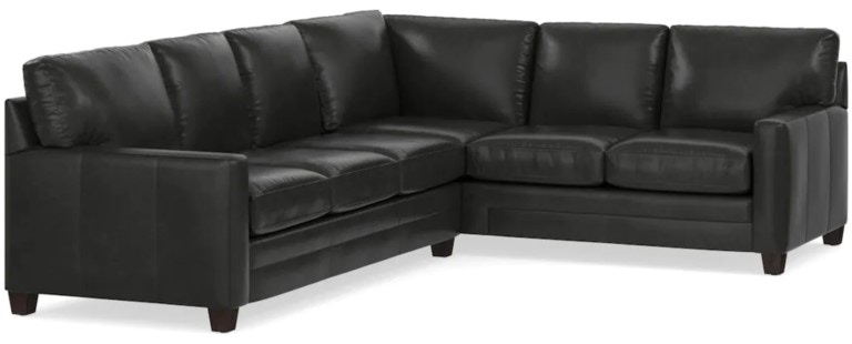 BENCHMADE Living Room Leather L-Shaped Sectional 3105-LSECTLLR ...