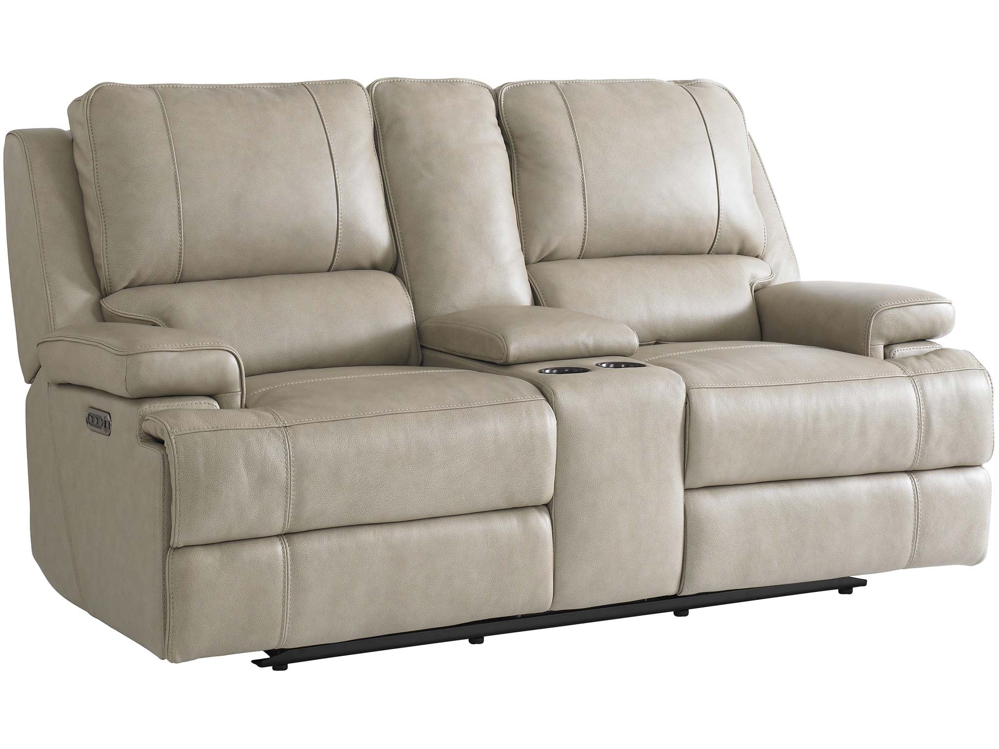 Bassett power deals reclining sofa