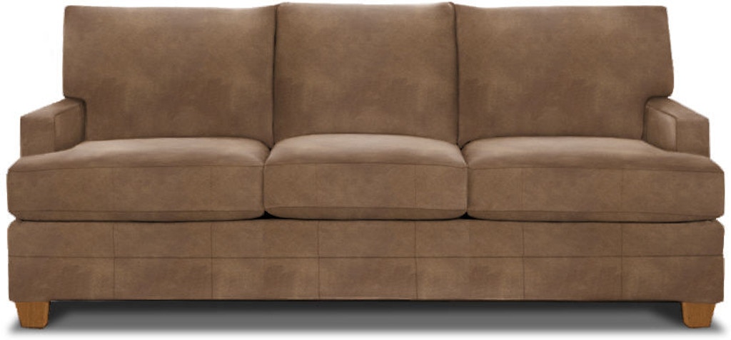 leather possibilities track arm sofa