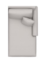 Bassett Panel Arm RAF Chaise 3887-RL
