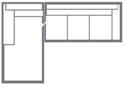  Left Chaise Sectional DT 
