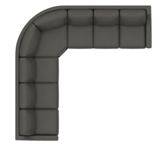 Bassett Reclining Leather L Sectional M000-LSECT5L