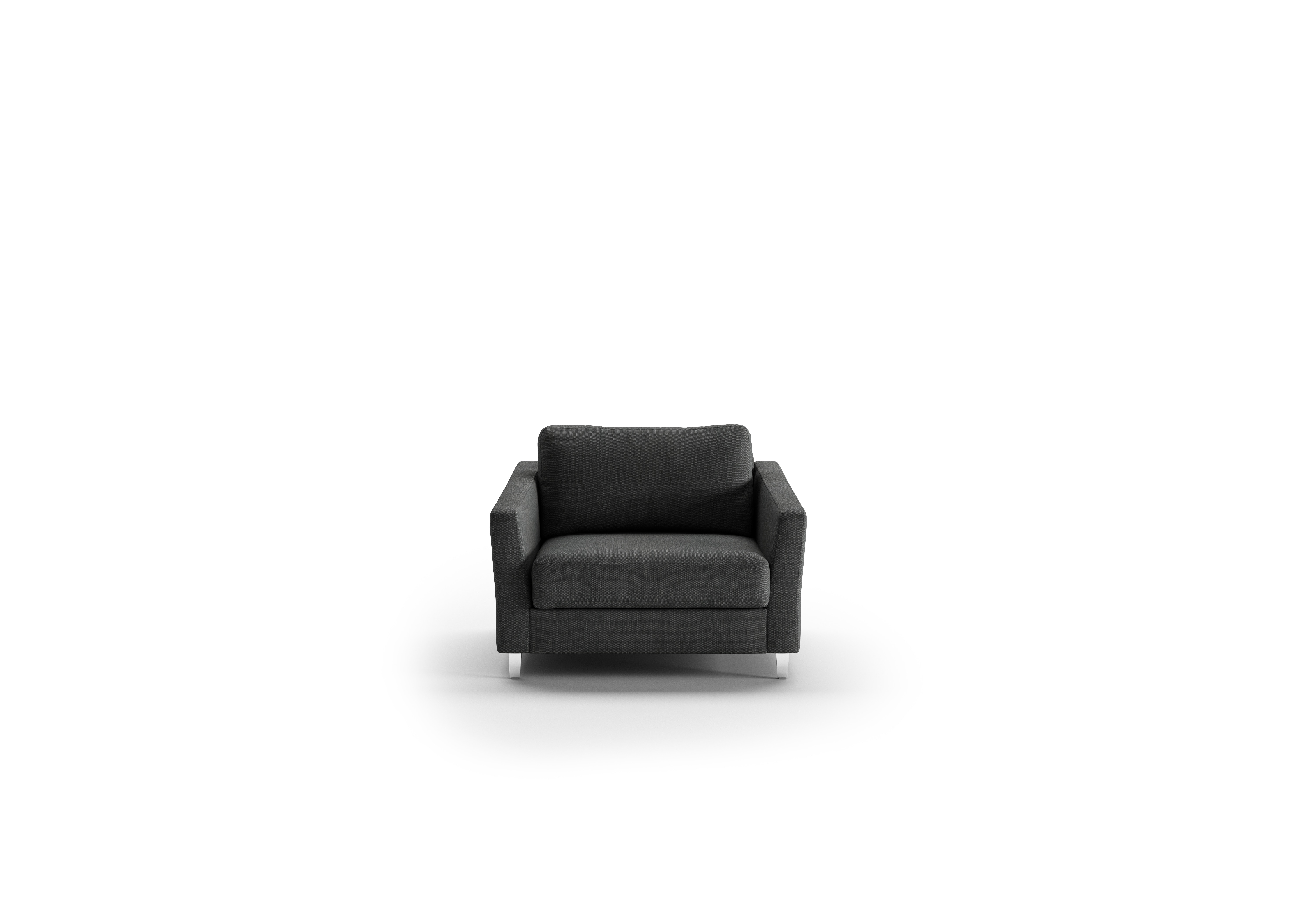Luonto Furniture Monika Cot Chair Sleeper - Loule 630 - 234/9 Chrome MONI-ANT-LOUL/630-234/9-CR