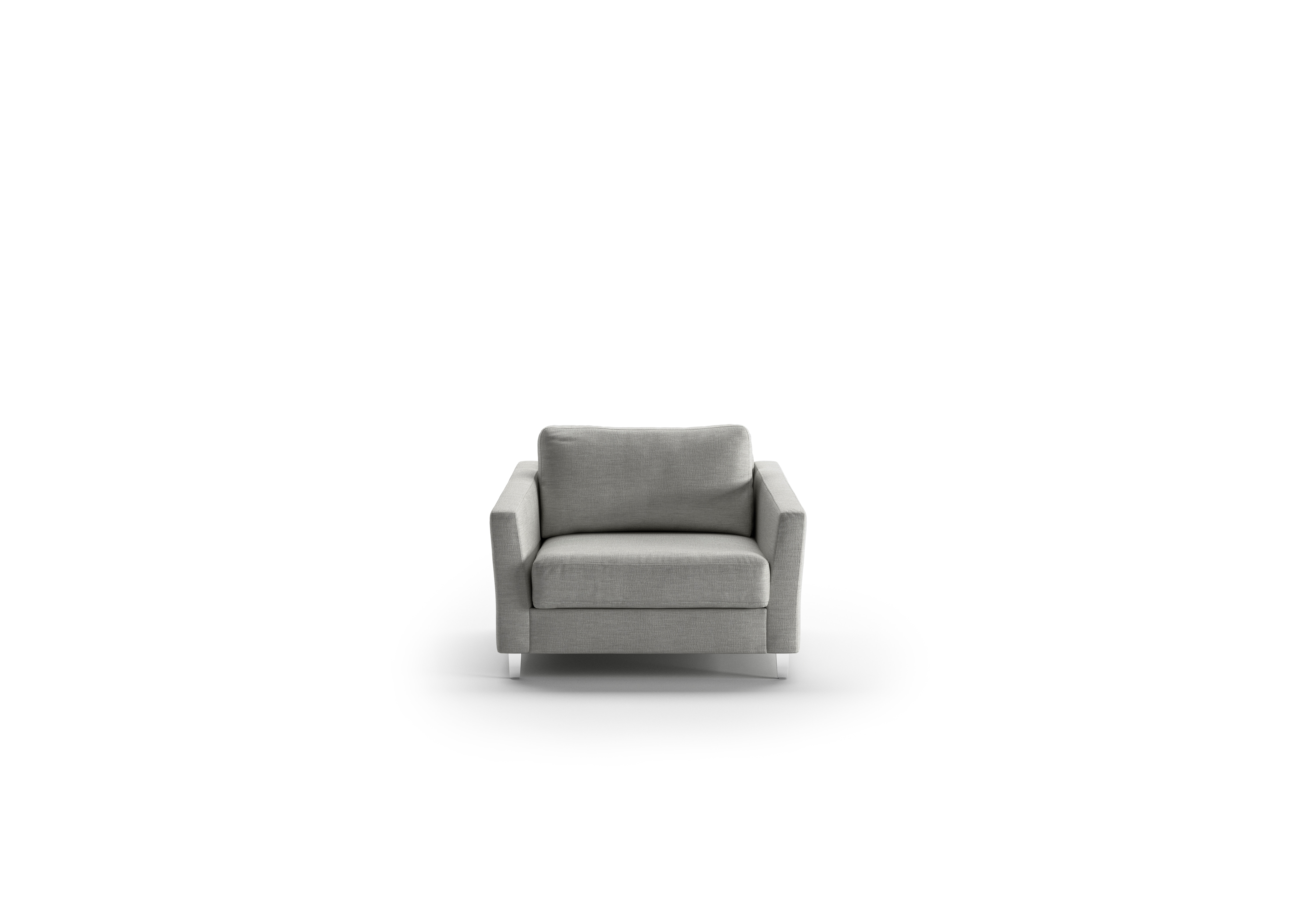 Luonto Furniture Monika Cot Chair Sleeper - Oliver 173 - 234/9 Chrome MONI-ANT-OLIV/173-234/9-CR