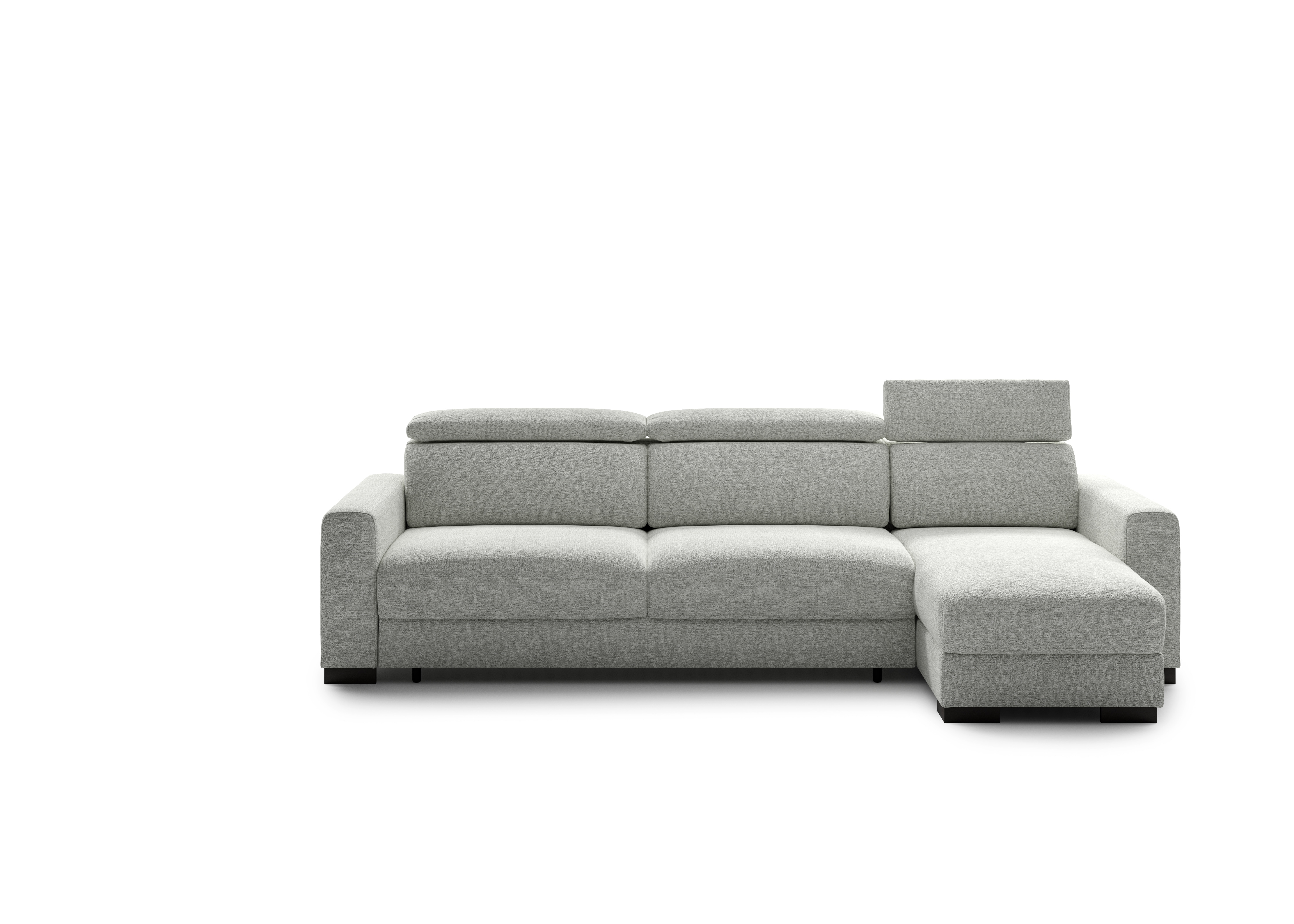 Luonto Furniture Elliot King Sofa Sleeper Openable Chaise - Lea 40 - 402/6 Smoked ELLI-DHY-FOU-LEA/40-402/6-SMB