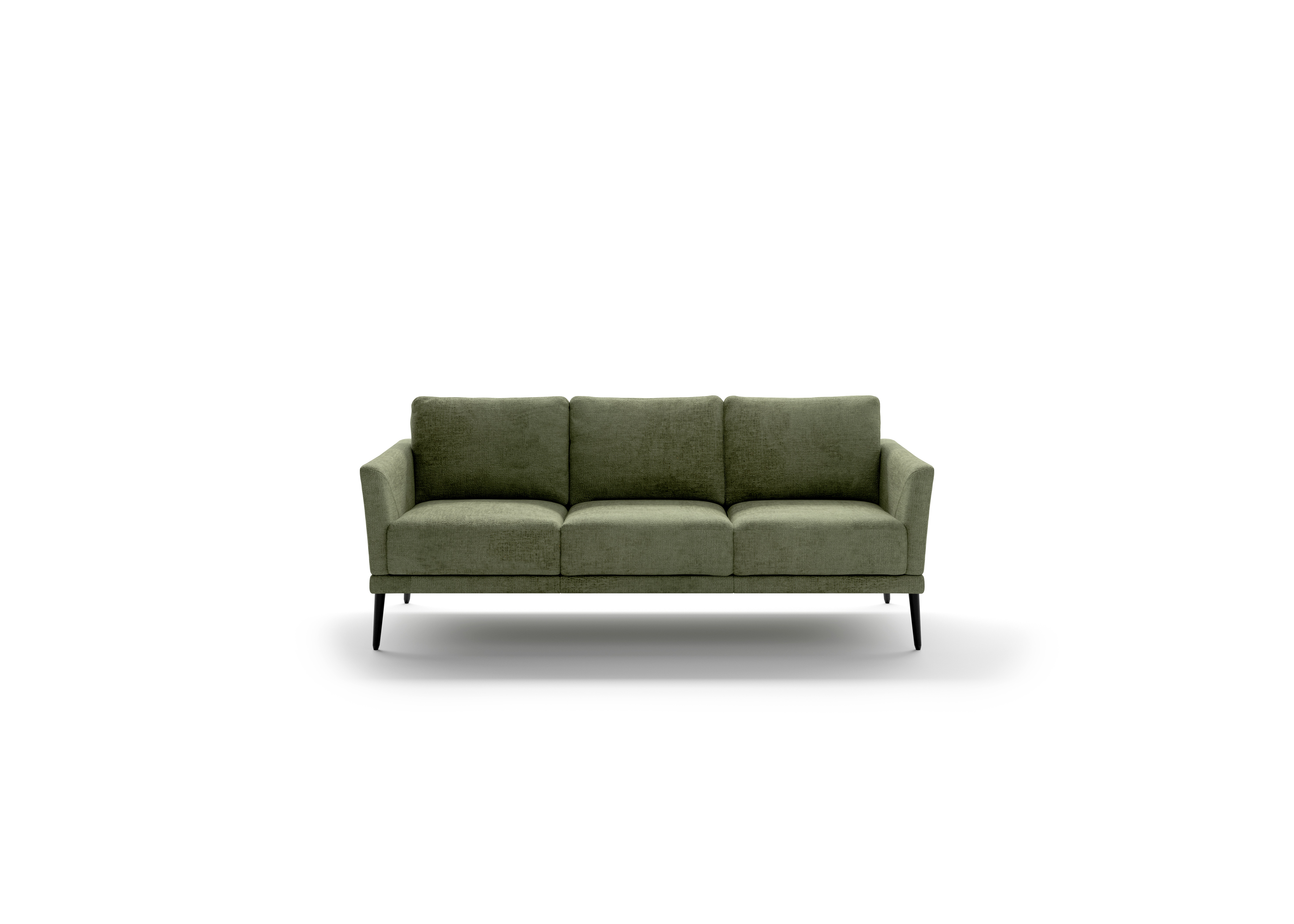 Luonto Furniture Viola 3-Seat Sofa - Harmony 39 - 126/20 Wenge VIOL-D-HARM/39-126/20-WE