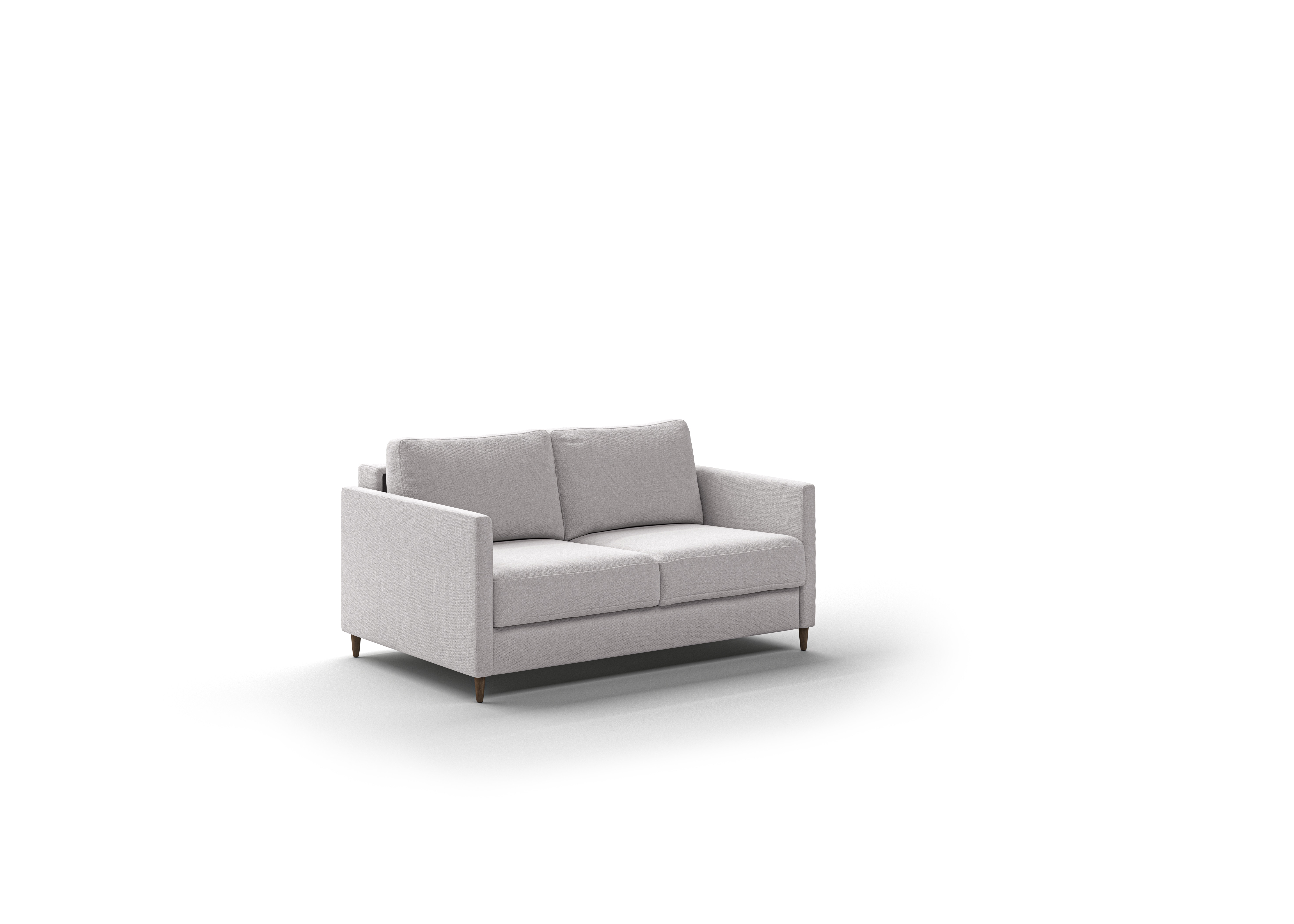 Luonto Furniture Elfin Full XL Loveseat Sleeper - Rene 01 - 126/9 Walnut (Lux) ELFI-BNT-RENE/01-126/9-WA