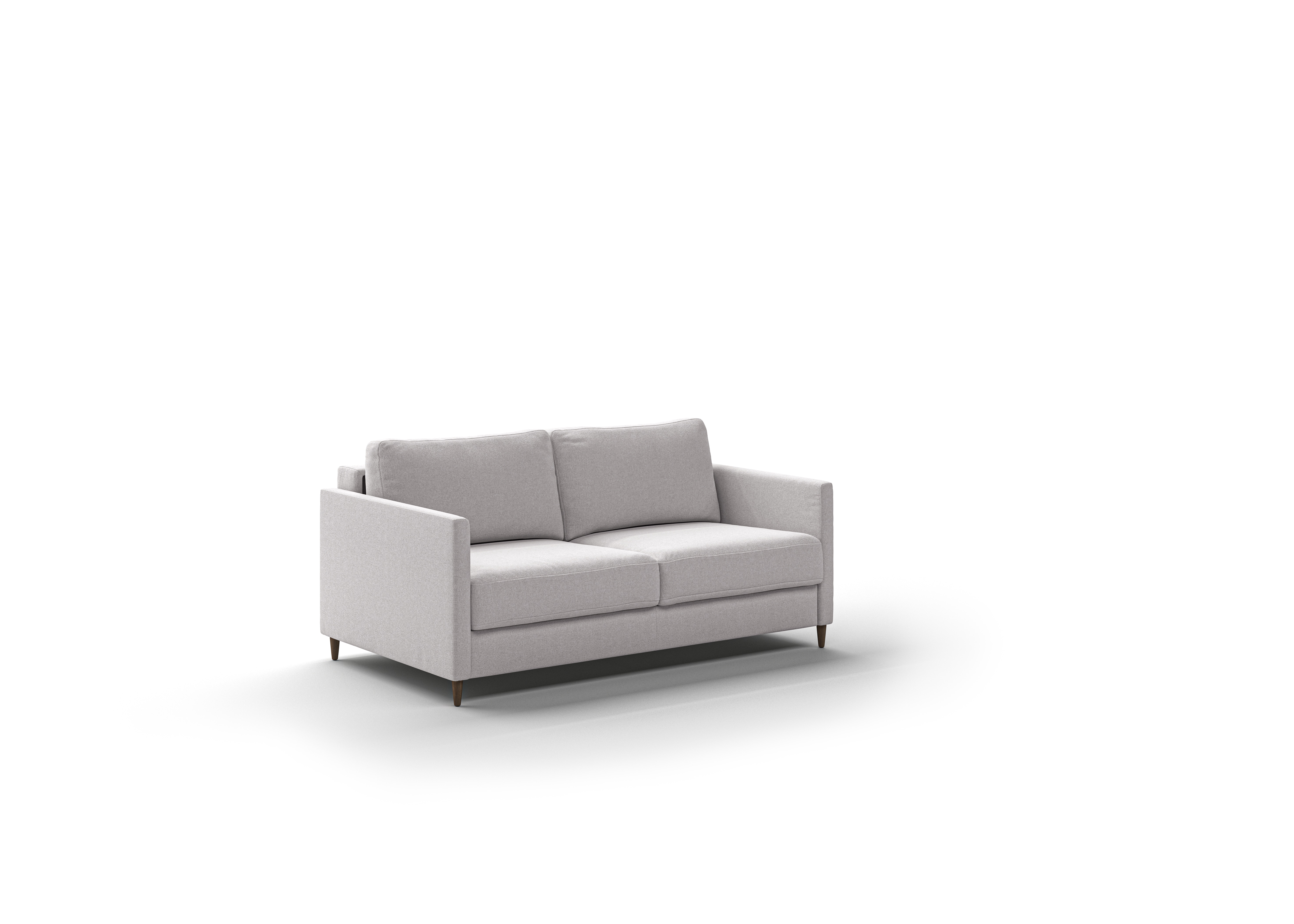 Luonto Furniture Elfin Queen Loveseat Sleeper - Rene 01 - 126/9 Walnut (Lux) ELFI-CNT-RENE/01-126/9-WA