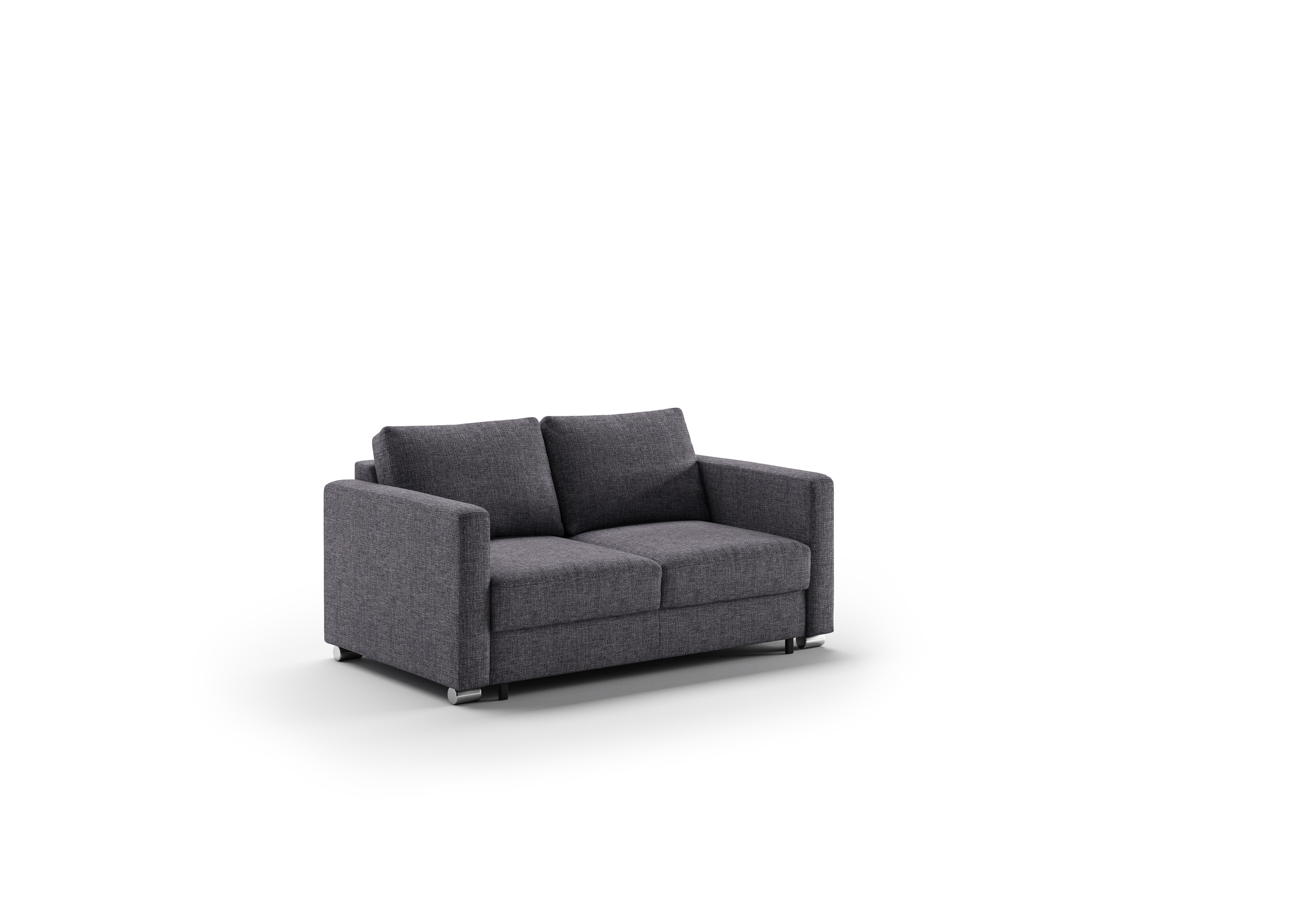 Luonto Furniture Fantasy Full XL Loveseat Sleeper - Rene 04 - 217/6 Chrome FANT-BLV-RENE/04-217/6-CR