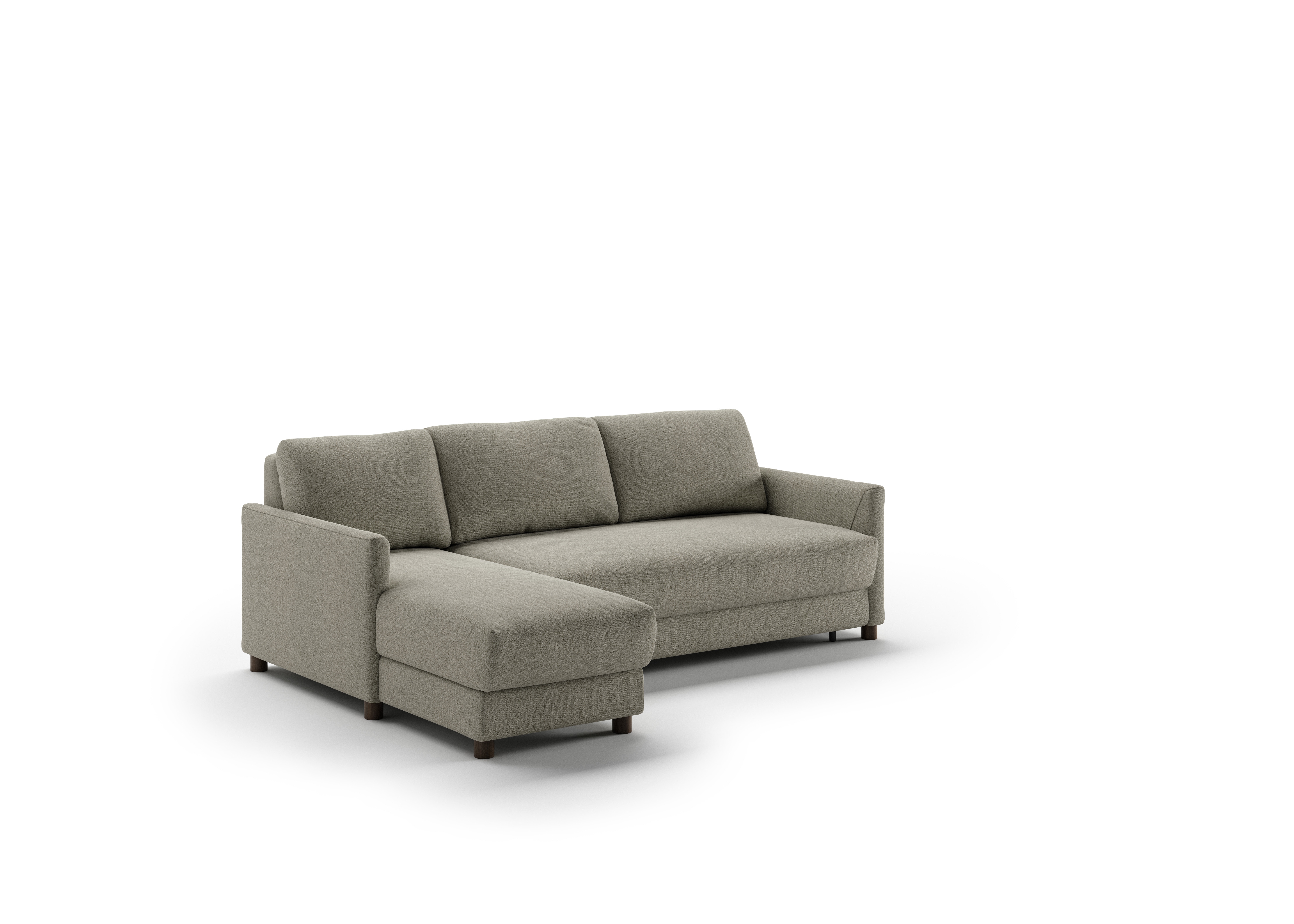 Luonto Furniture Pint Left Hand Facing Chaise Openable Right Hand Facing Loveseat Sleeper Rene 03/110/6 Walnut PINT-FO-BHY-RENE/03-110/6-WA