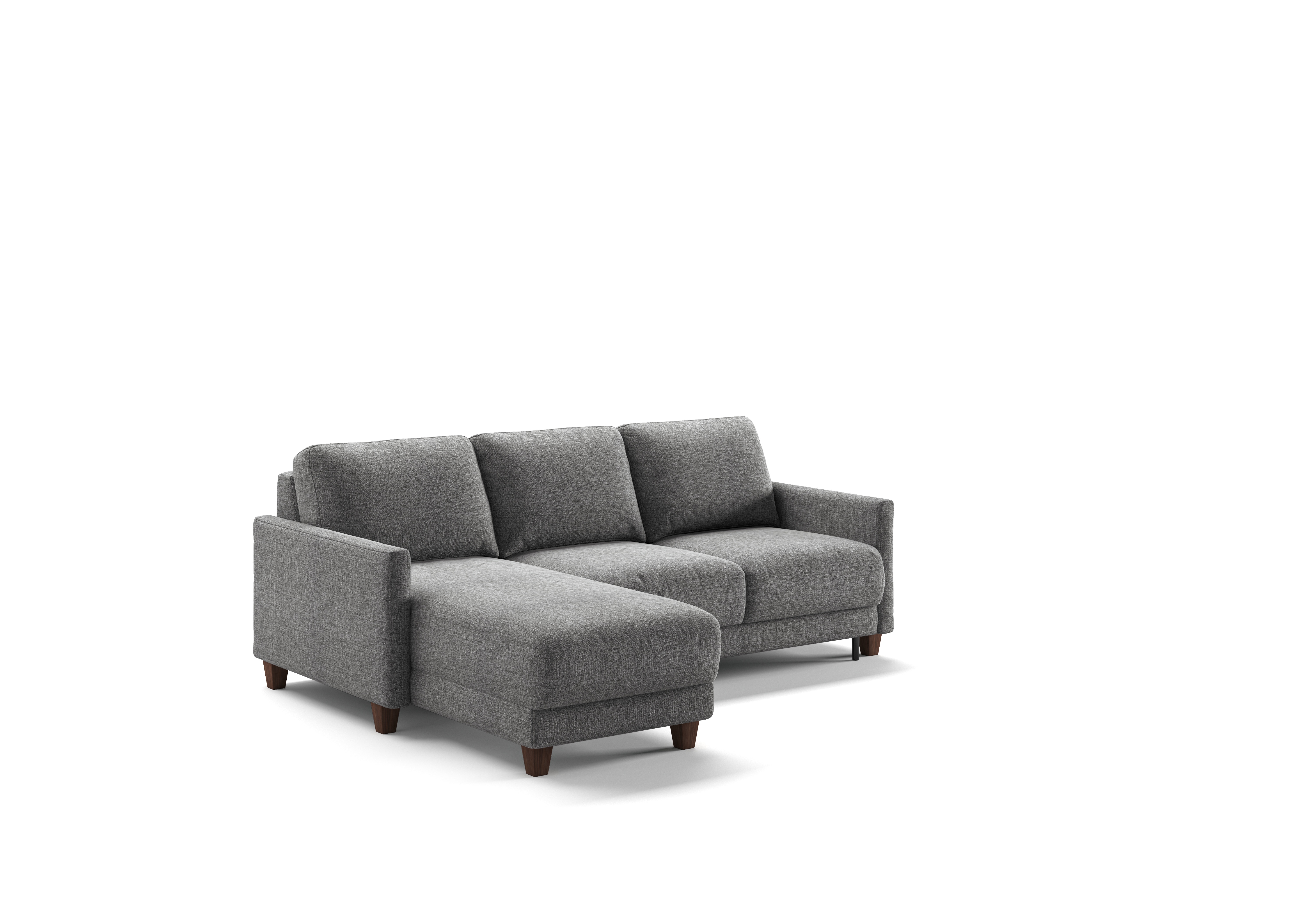 Luonto Furniture Martta Full XL Sectional (Loveseat Sleeper Reversible Chaise) Atlantic 07 - 127/9 Walnut MART-BFP-FOU-ATLA/07-127/9-WA