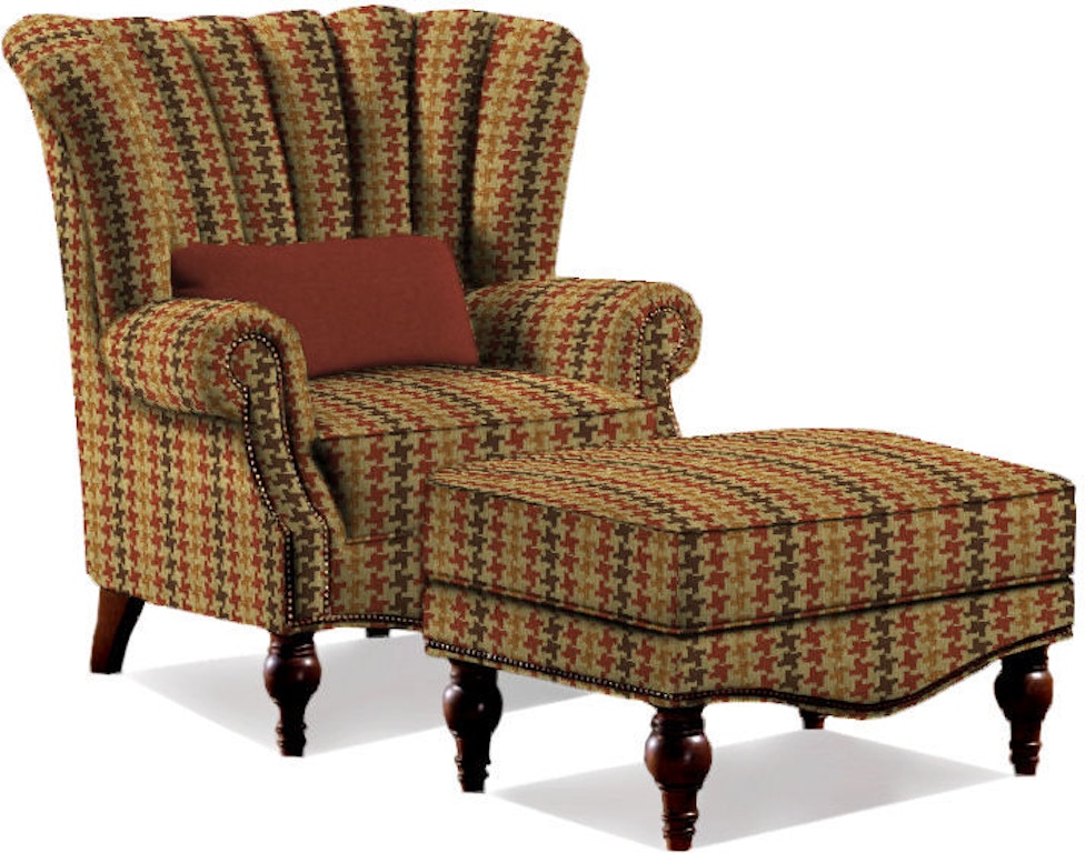 Sherrill Furniture Living Room Wing Chair 1612 Louis Shanks