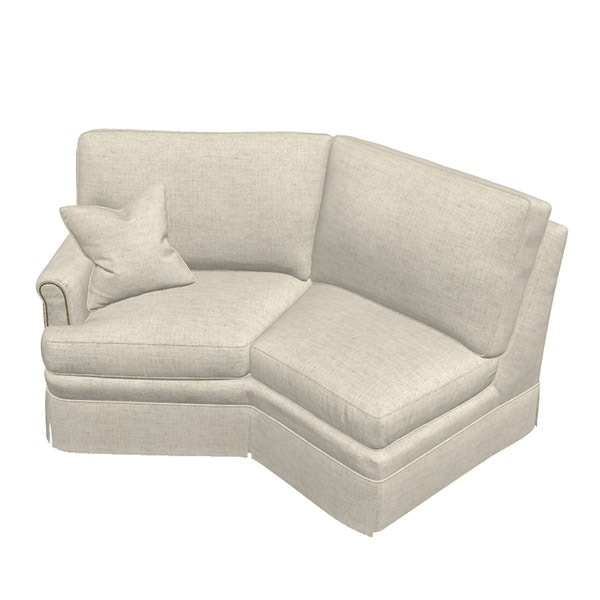 Sherrill Living Room Left Arm Angle Loveseat 97LA Howard Lorton