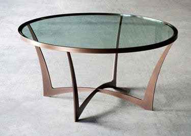 Charleston Living Room Lotus Round Cocktail Table 6315 Hickory