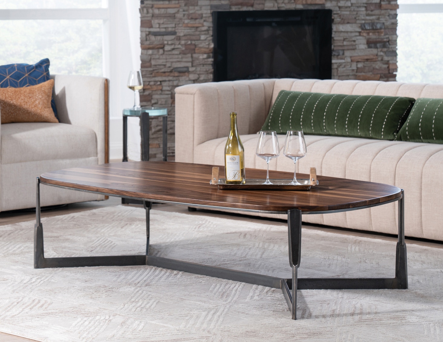 Charleston Forge Living Room Fraser Rectangular Cocktail Table