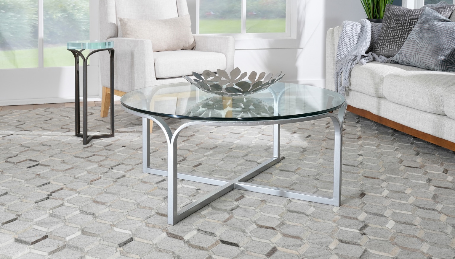 Charleston round coffee deals table