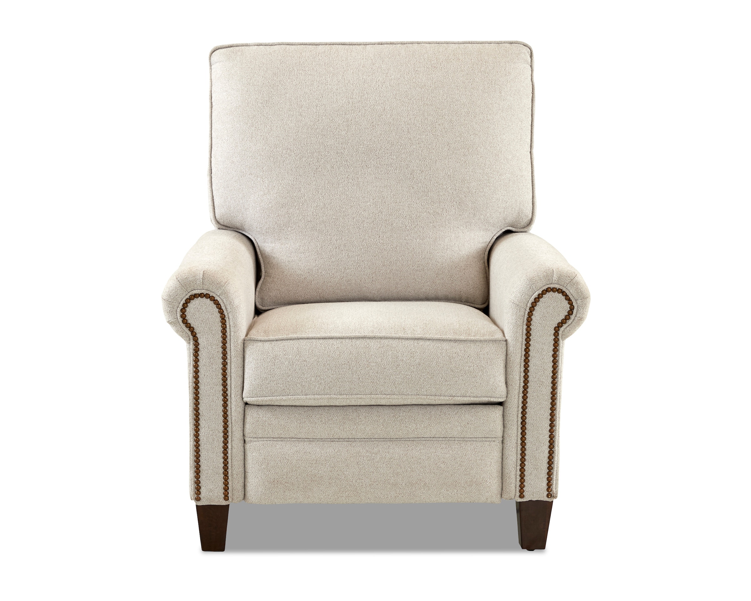 cream colored recliner chair