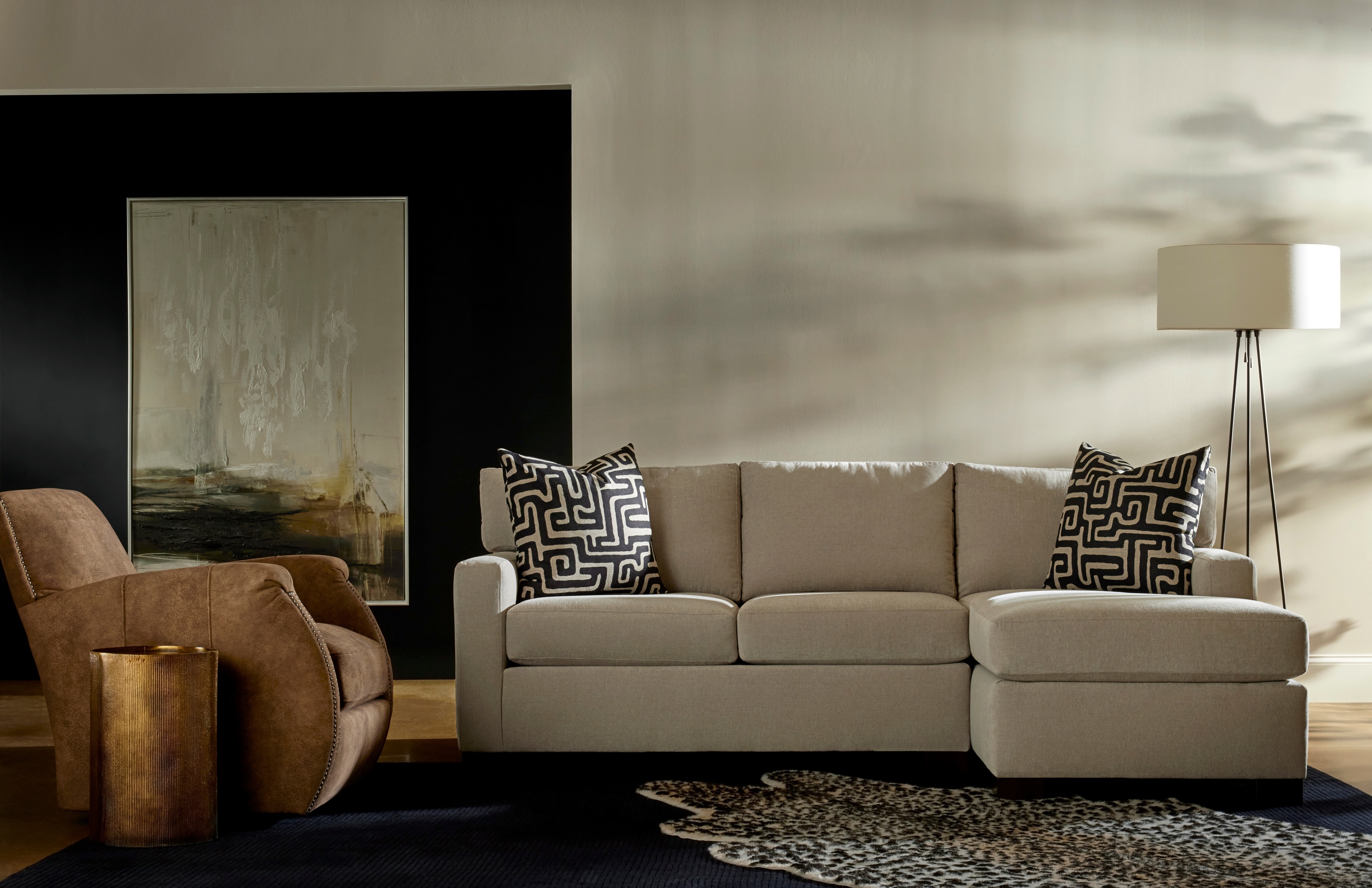 Klaussner Living Room Cole Sectional K47000 SECT Klaussner Home