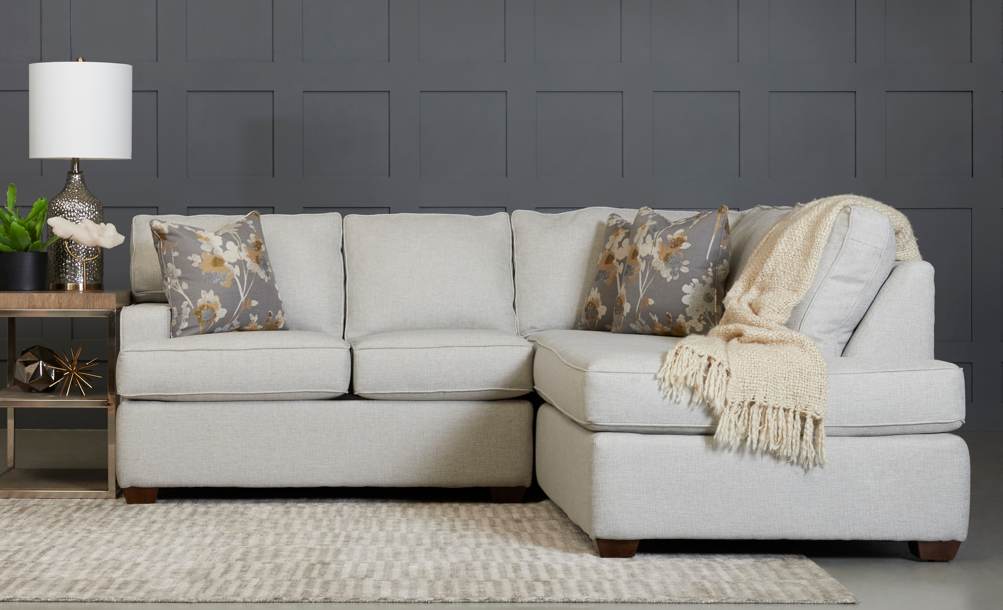 Klaussner Living Room Selection Sectional K50060FABSECT Klaussner