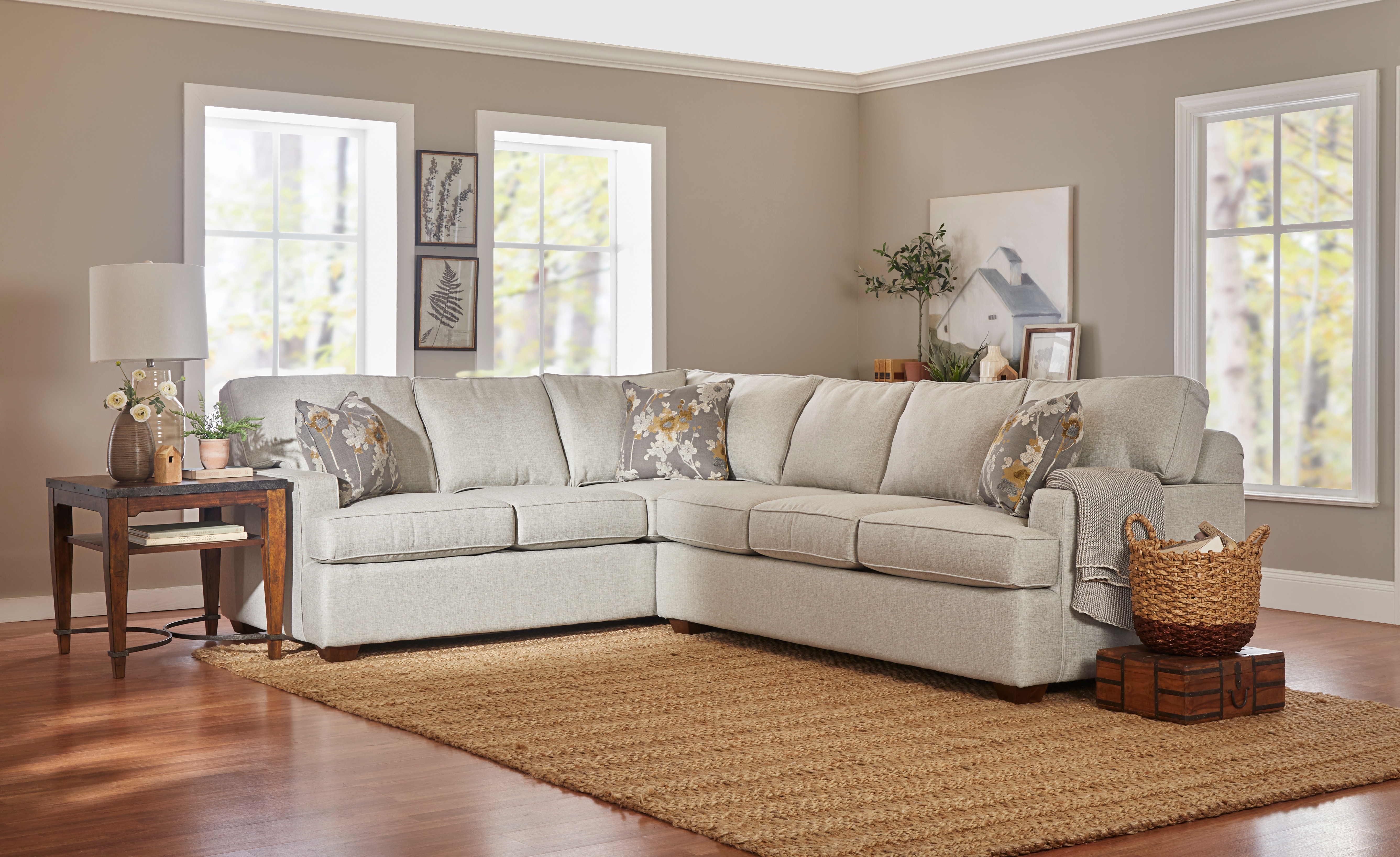 Klaussner Living Room Selection Sectional K50060FABSECT Klaussner
