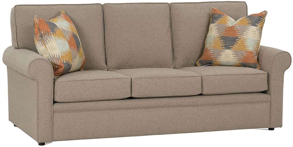 Rowe Living Room Dalton Three Cushion Sofa F130 Hickory