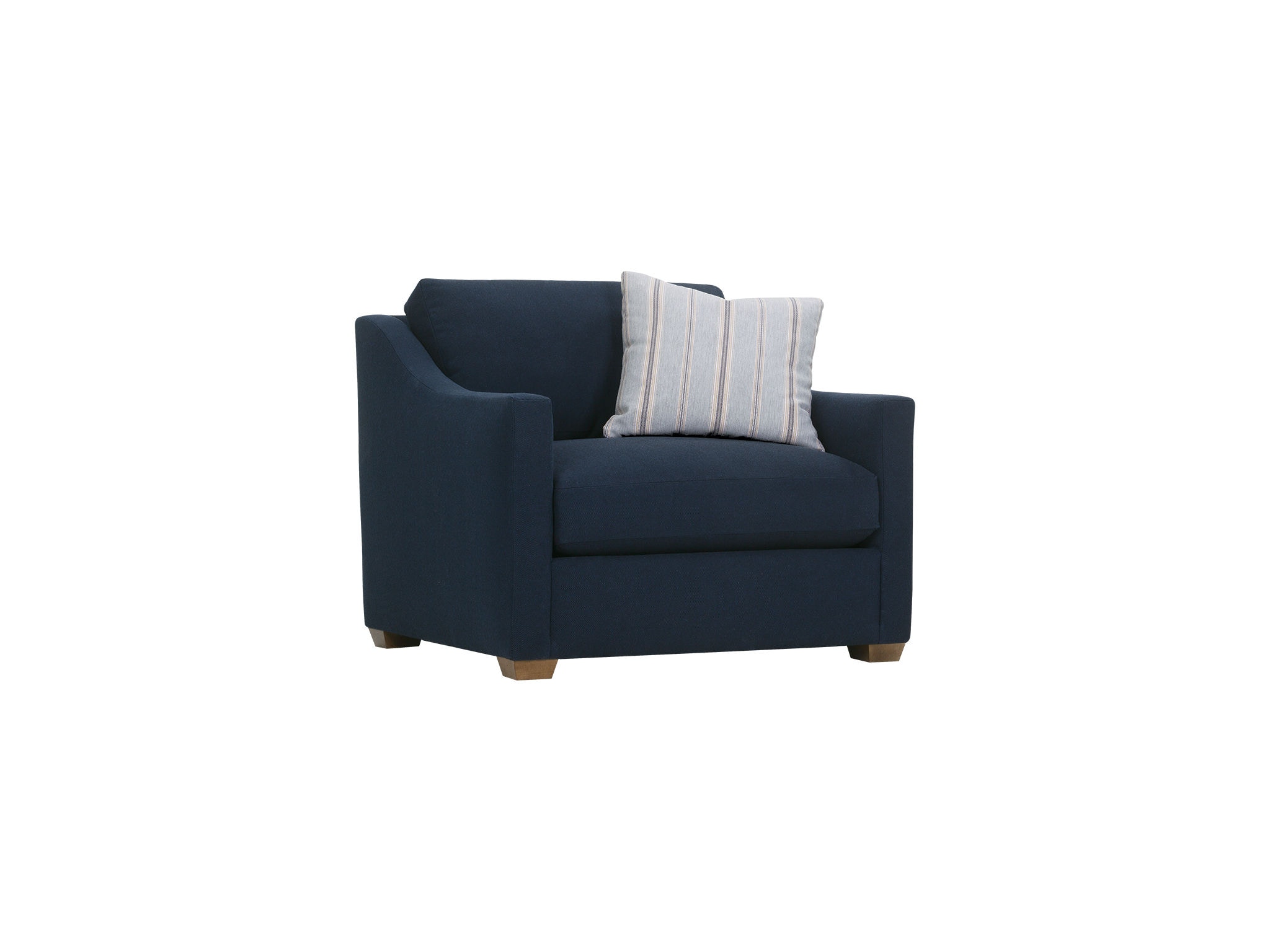 Navy chair and best sale a half with ottoman