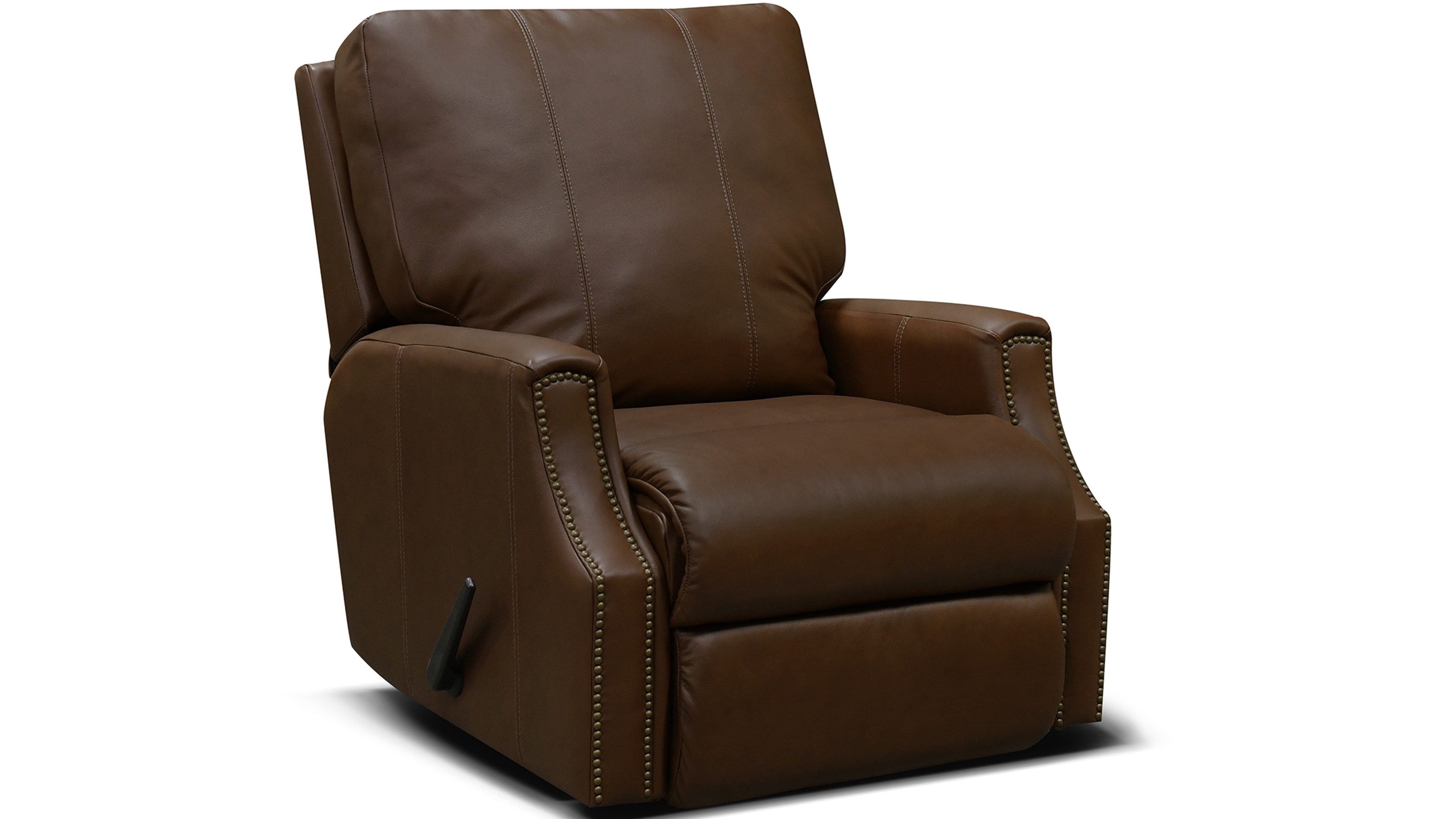 England EZ1650 Leather Swivel Gliding Recliner with Nails 1670ALN