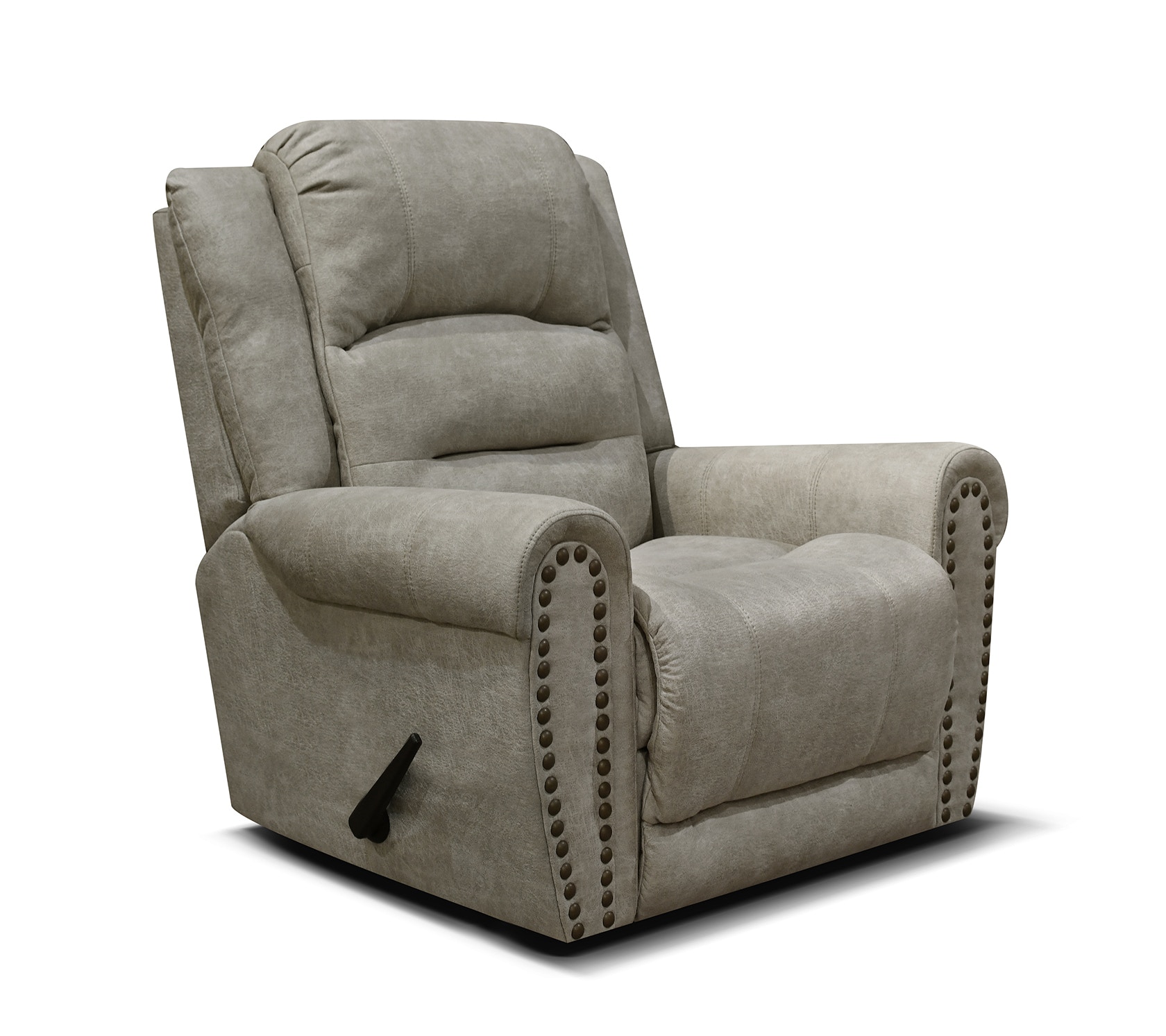 England 1950 Swivel Gliding Recliner with Nails 195070N