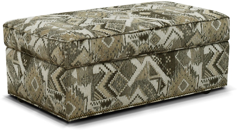 England June Storage Ottoman with Nails 2A0081N 2A0081N