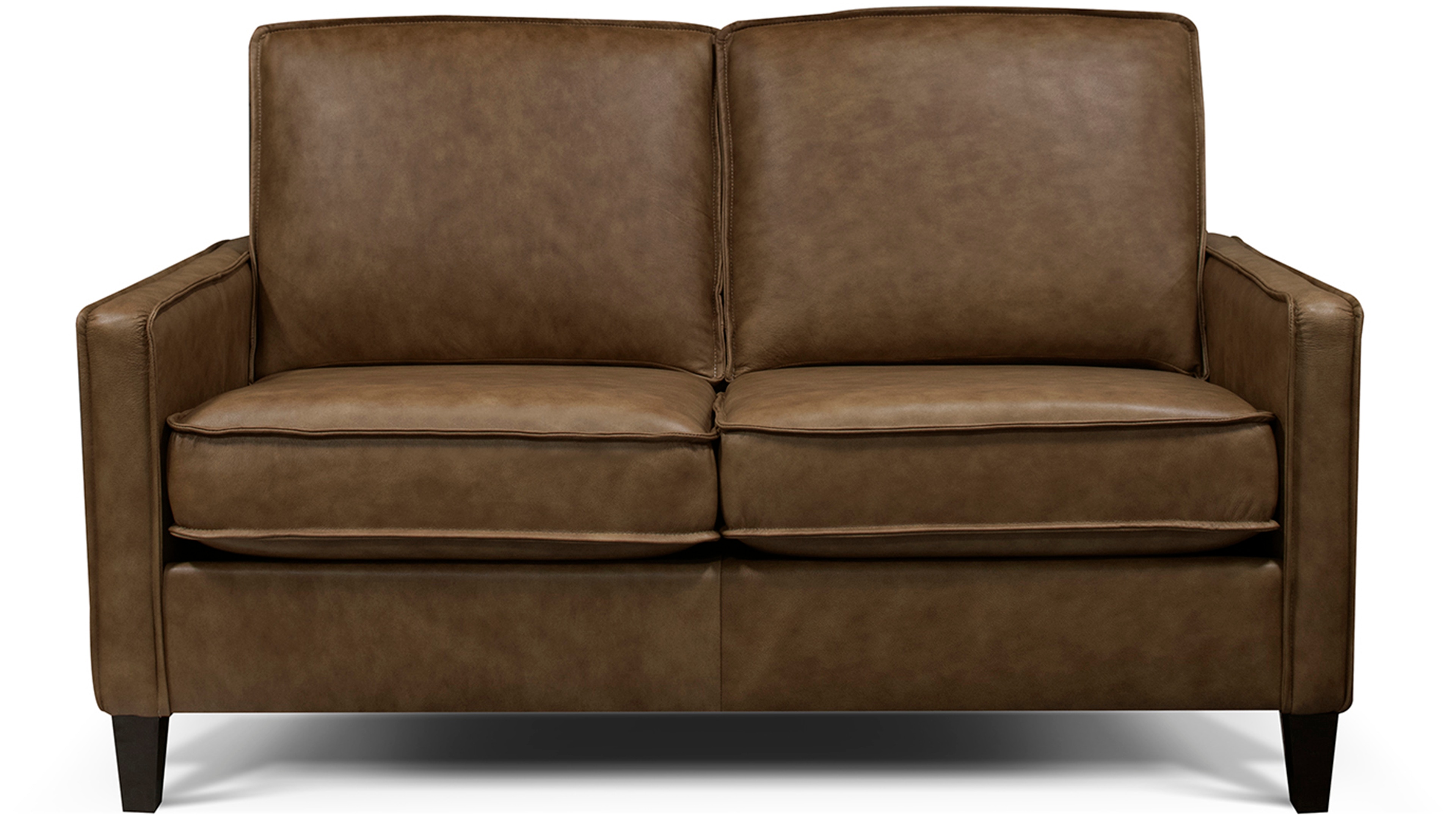 Cognac deals leather loveseat