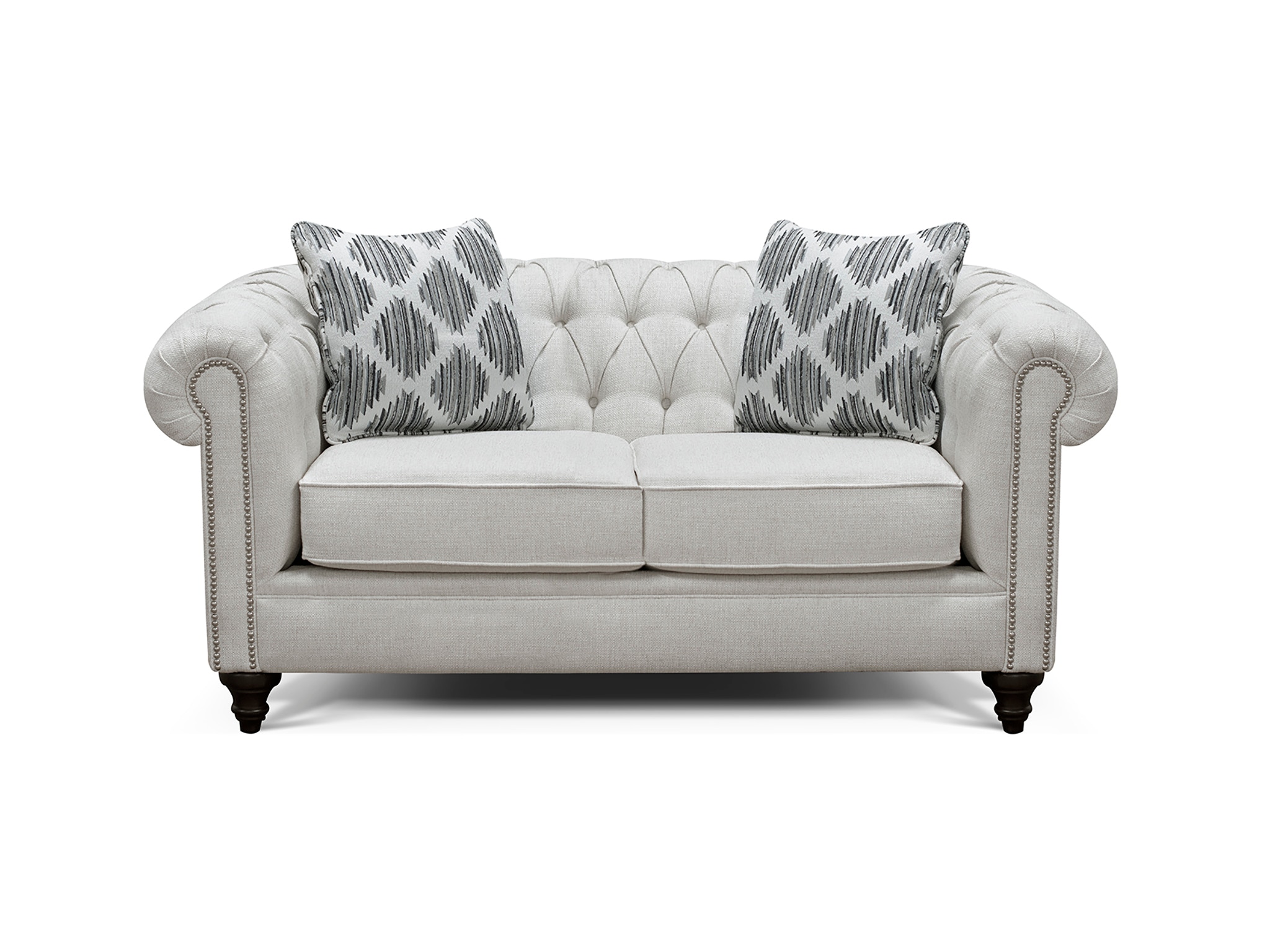 England Brooks Loveseat with Nails 4H06N