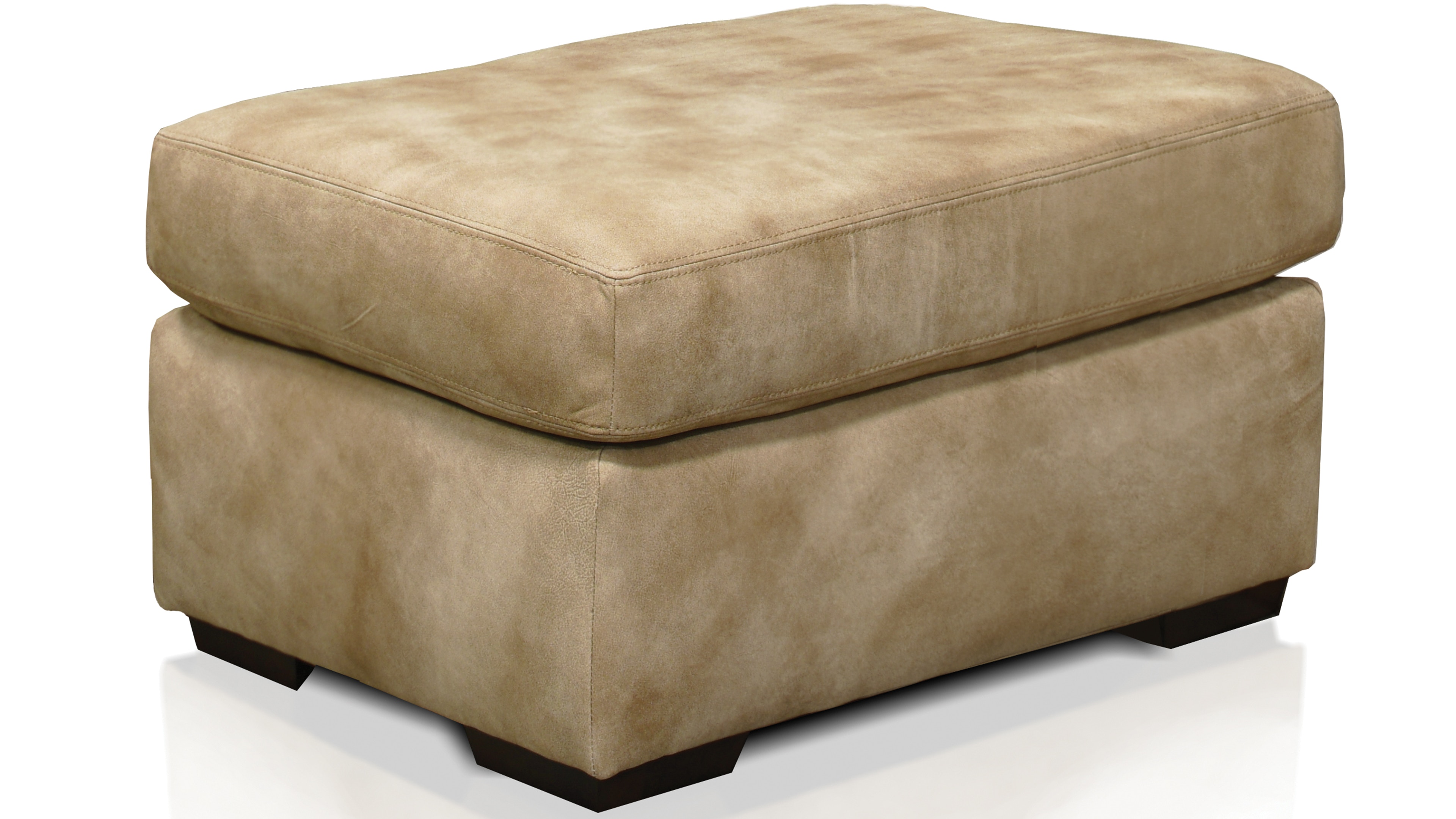 England Living Room Drew Leather Ottoman 6507AL - England