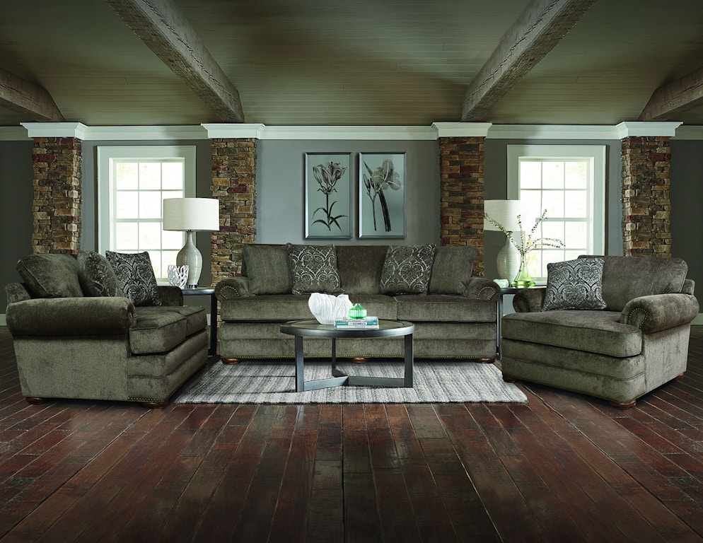 England Living Room Knox Sofa With Nails 6m05n Furniture Living Room Knox Sofa With Nails 6m05n