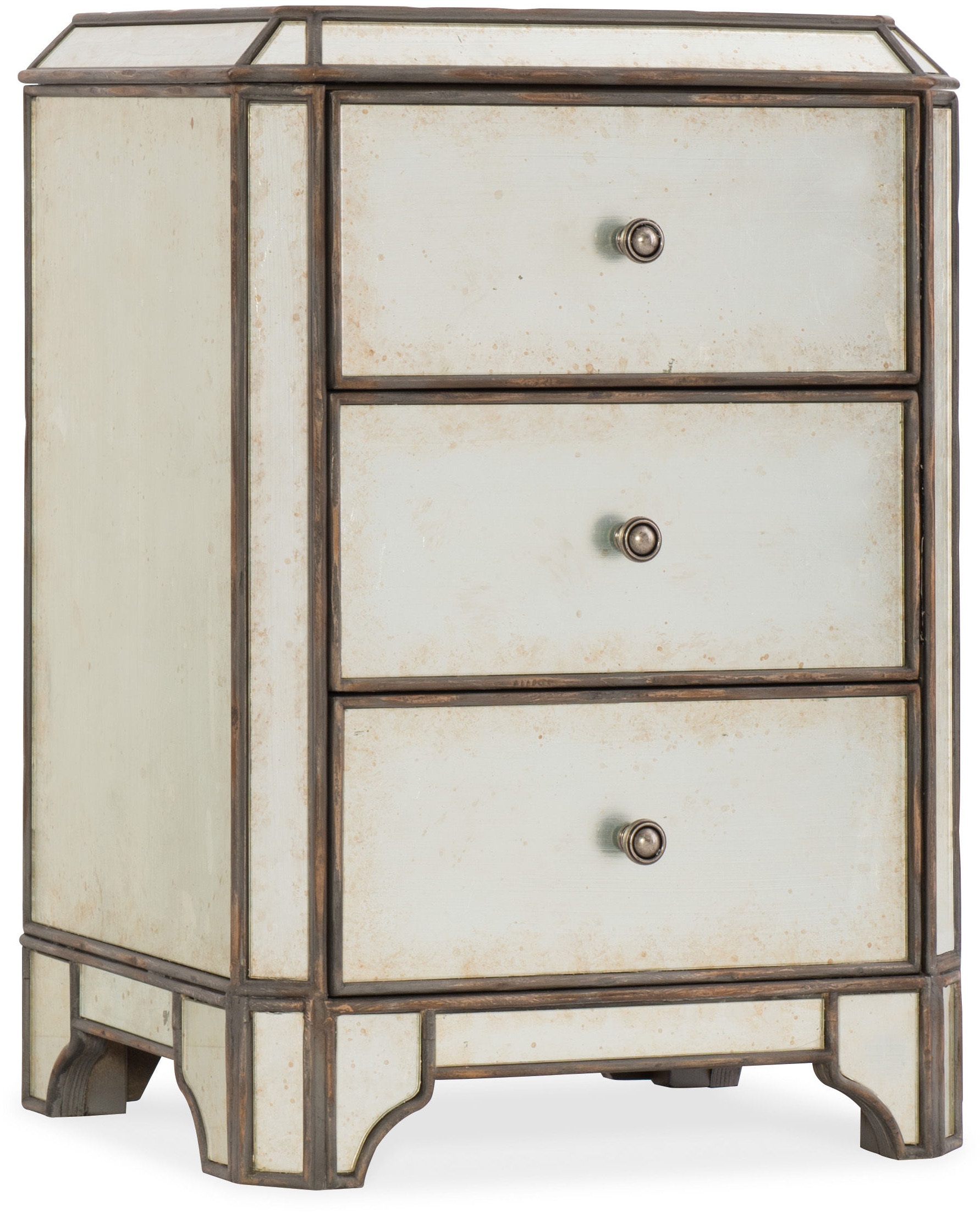 Hooker Furniture Bedroom Arabella Mirrored Three-Drawer ...