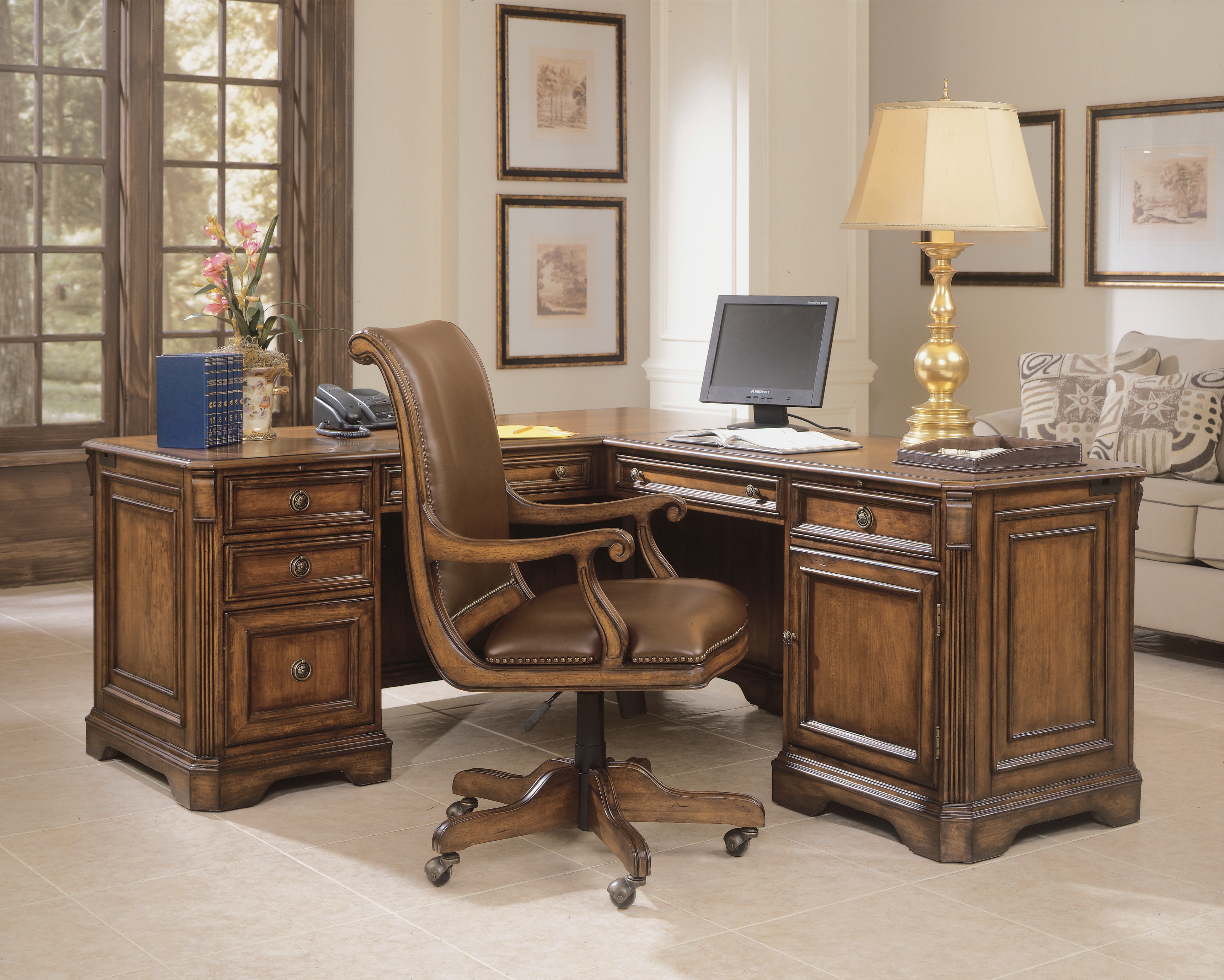 Hooker Furniture Home Office Brookhaven Executive L Right Return