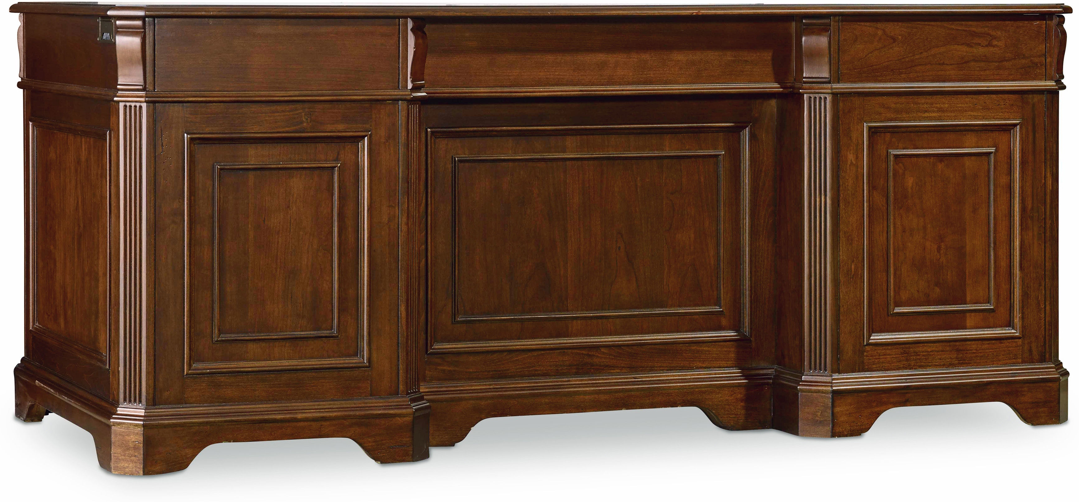 Bentley Office Deluxe Executive Desk with Corner Work Station from