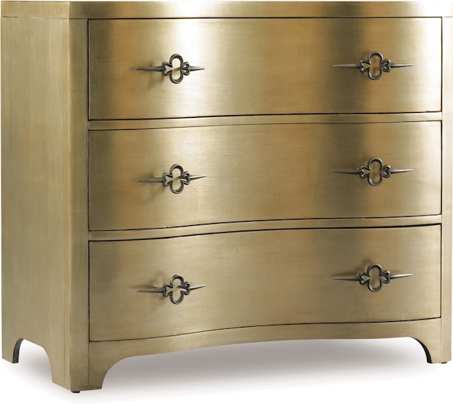 Hooker Furniture Sanctuary Sanctuary Three-Drawer Shaped Front Gold Chest 3008-85004