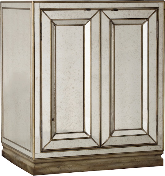 Hooker Furniture Sanctuary Sanctuary Two-Door Mirrored Nightstand - Visage 3014-90015