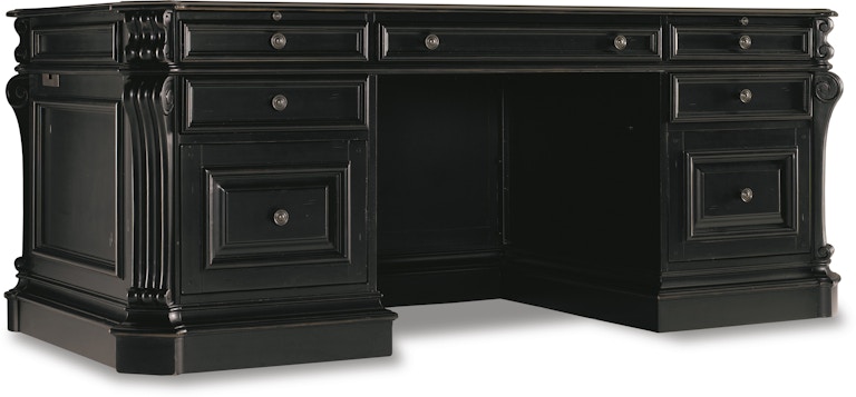 Hooker Furniture Telluride Telluride 76'' Executive Desk w/Leather Panels 370-10-363