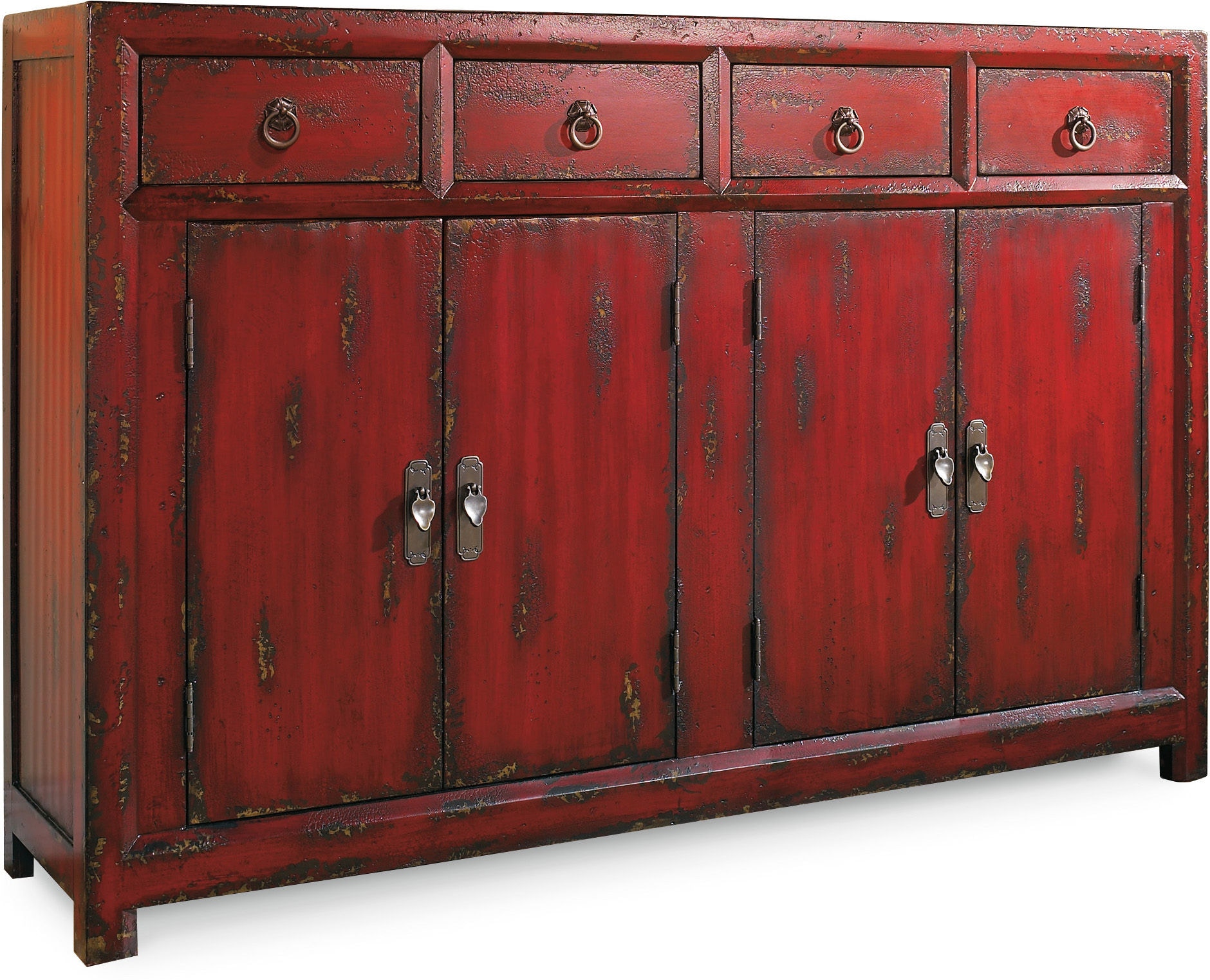 58 Red Asian Cabinet Hs50050711